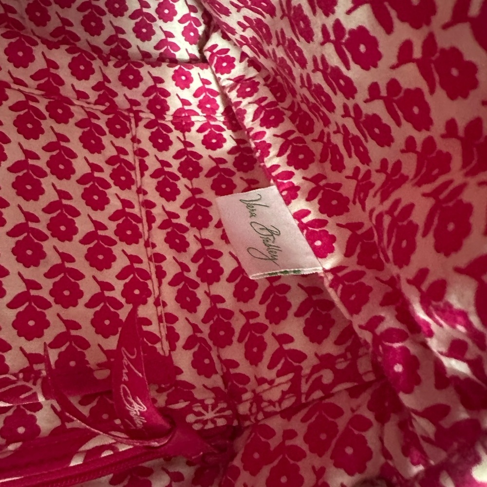Vera Bradley (retired) Twirly Bird Pink Drawstring Bag - Picture 6 of 10